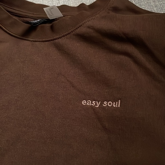 H&M Brown Cotton Blend Sweatshirt - Picture 2 of 3